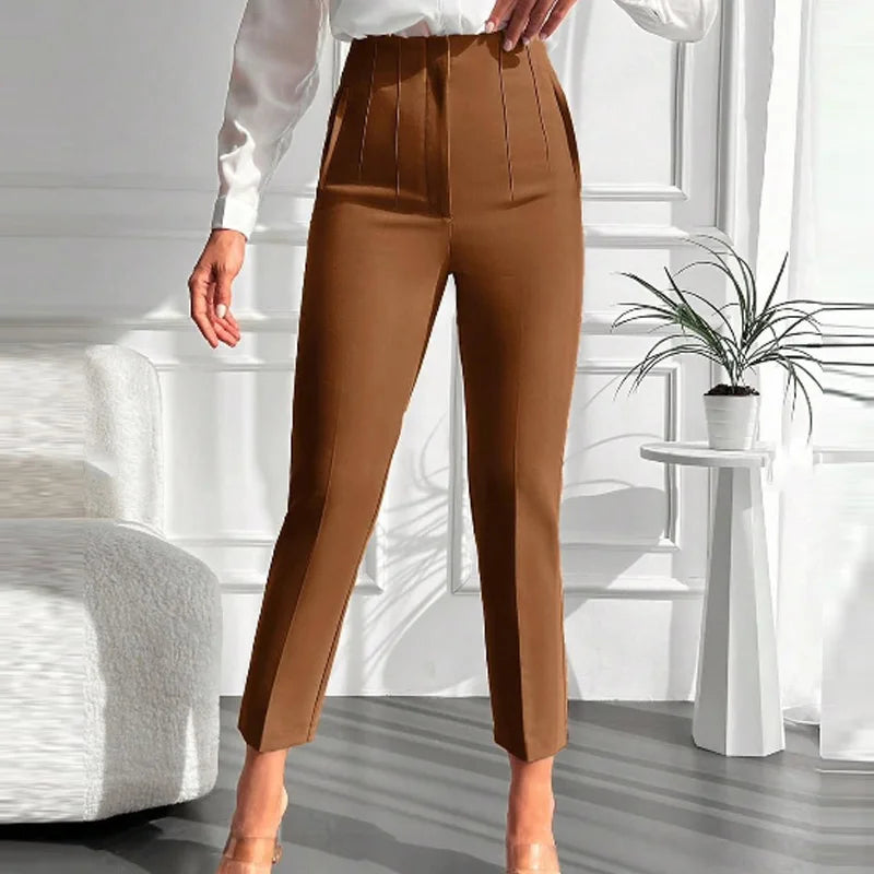 Women's High Waist Office Pants