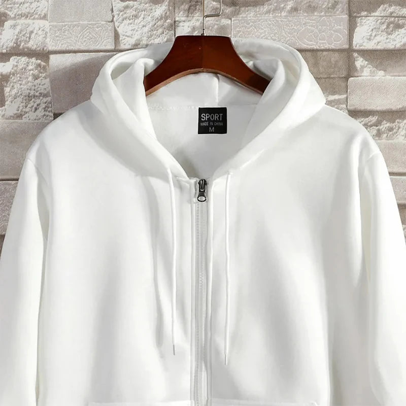 Unisex Blank Zip Up Hoodie