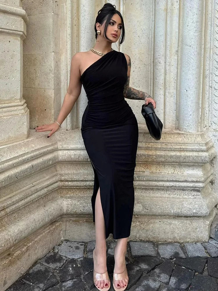 Women's Sleeveless Backless Long Slim Dress