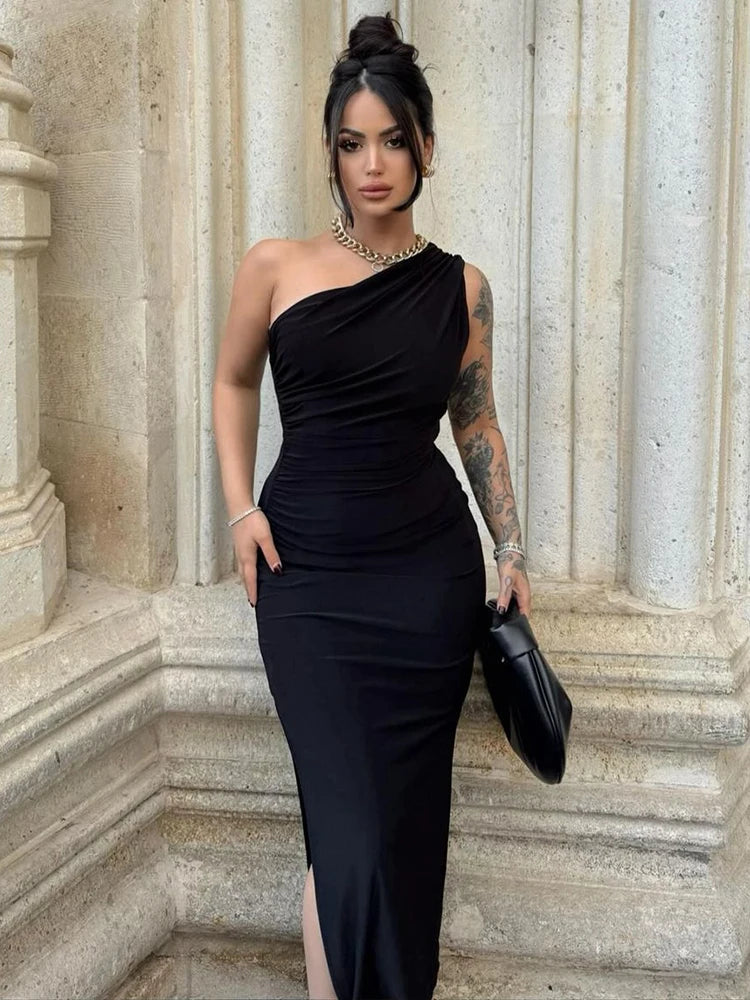 Women's Sleeveless Backless Long Slim Dress