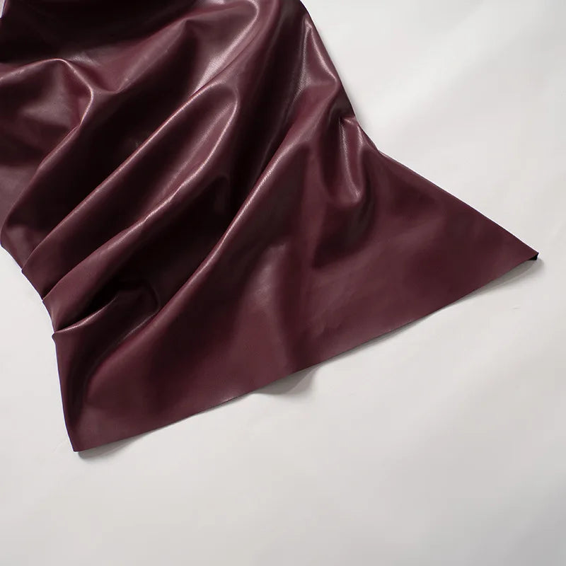 Women's Sleeveless High Collar Shiny Top