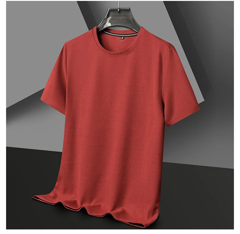 Men's Short Sleeve Waffle Knit Polo Shirt