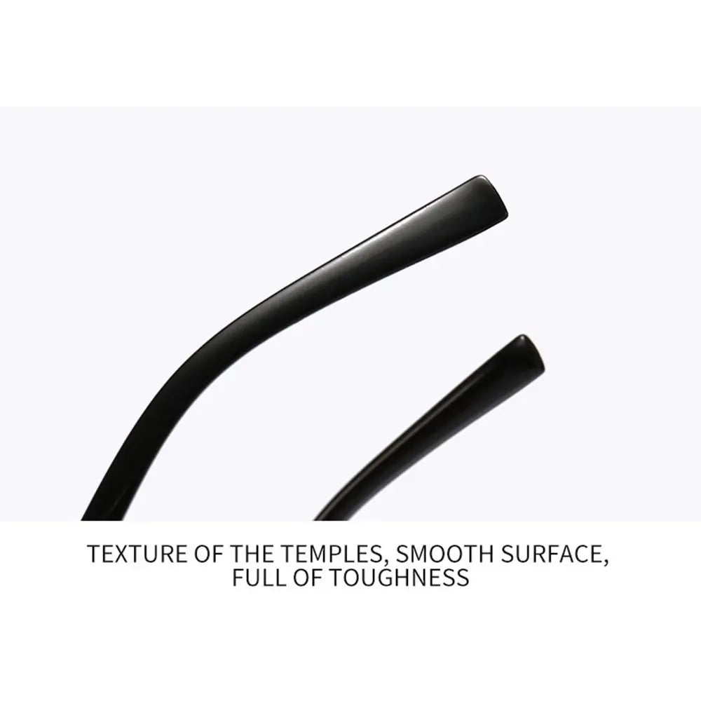 Square Frame Gold Trim Sunglasses