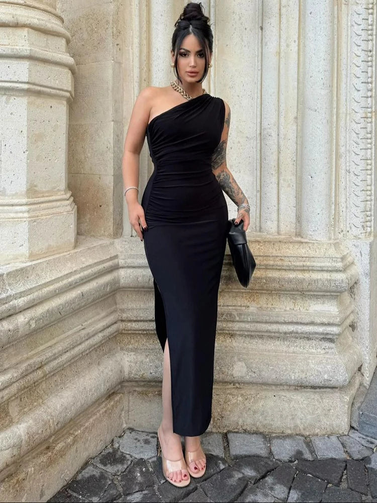 Women's Sleeveless Backless Long Slim Dress