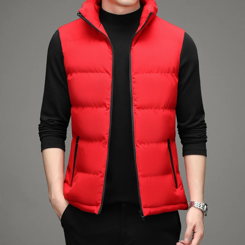 Men's Collared Puffer Vest