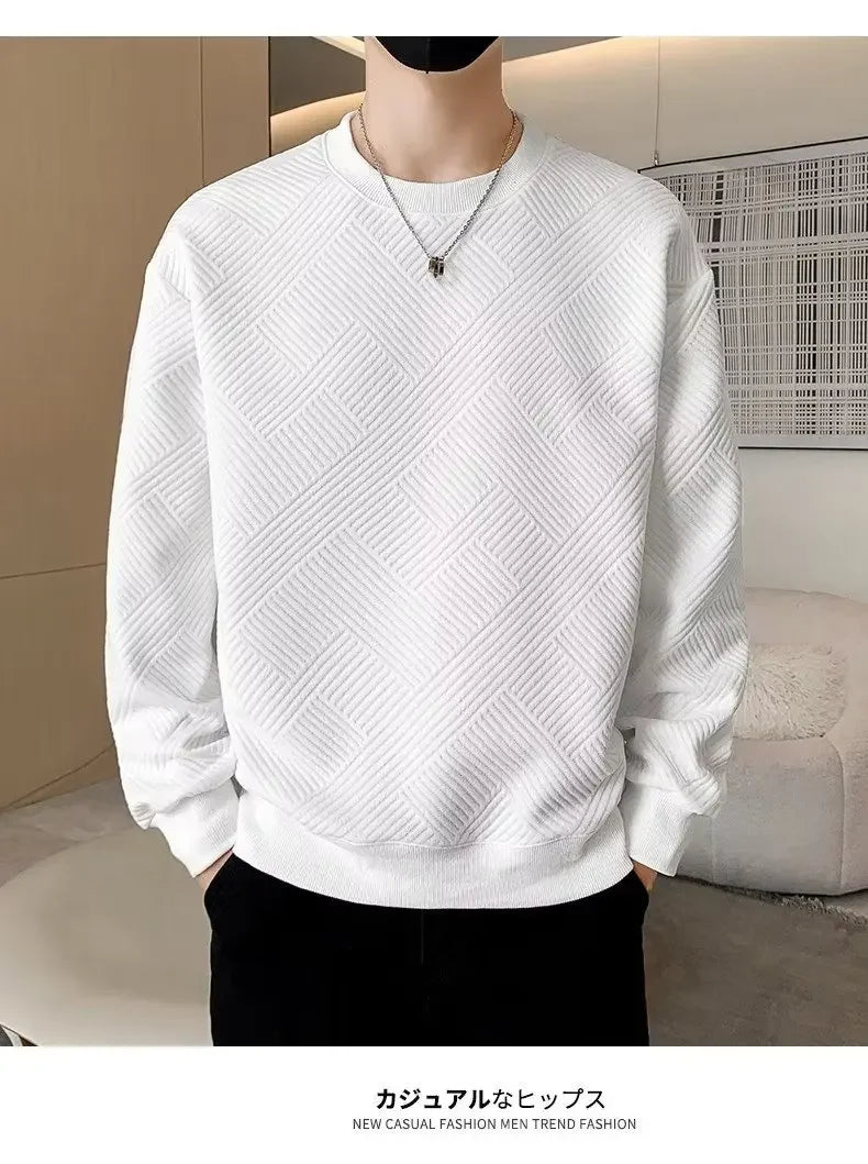 Men's Textured Crewneck