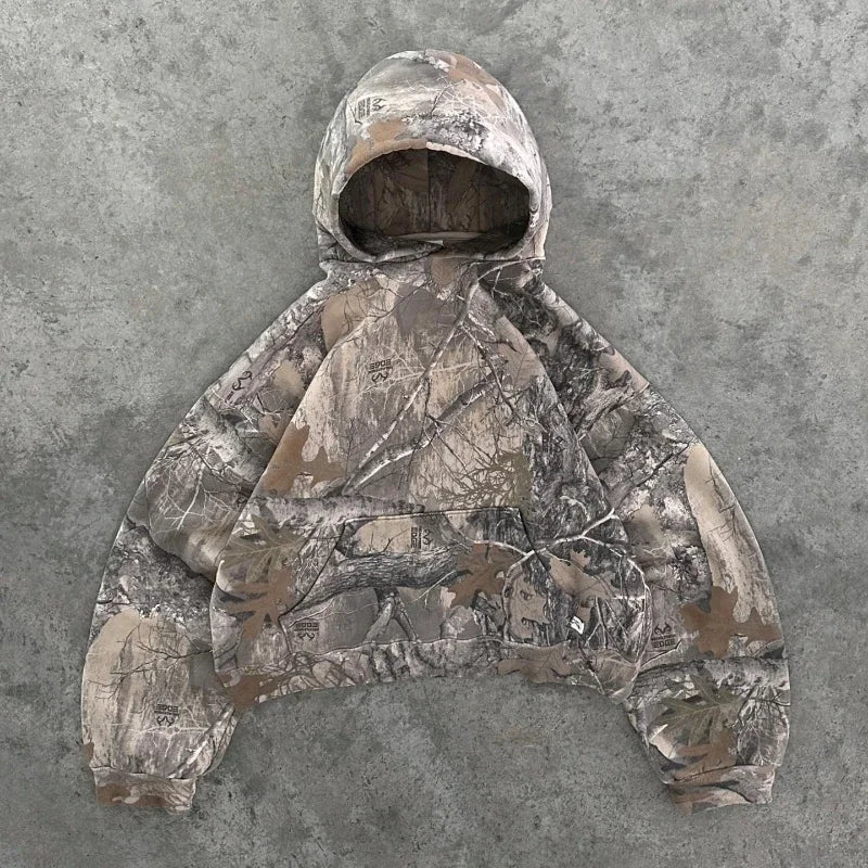 Men's Camouflage Zip Up/Pullover Hoodie
