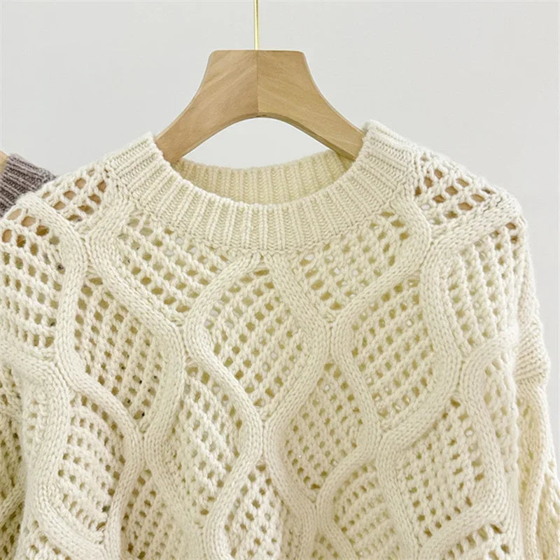 Women's Patterned Knitted Sweater