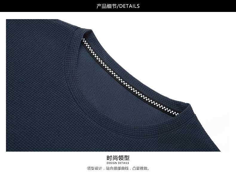 Men's Short Sleeve Waffle Knit Polo Shirt