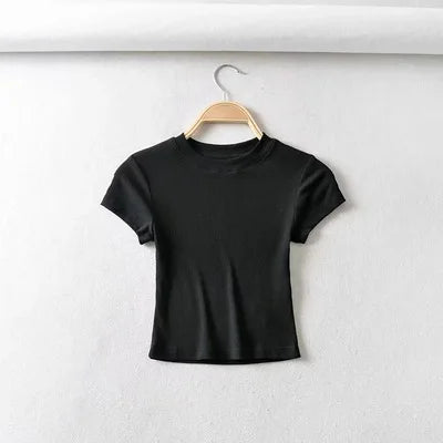 Women's Short-sleeve Crop Top T-shirt