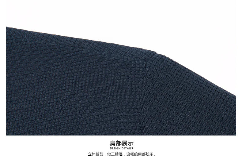 Men's Short Sleeve Waffle Knit Polo Shirt