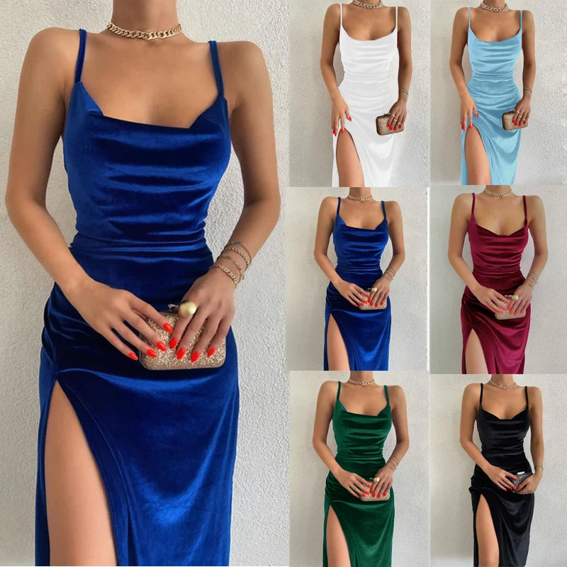 Women's Slim Halter Dress