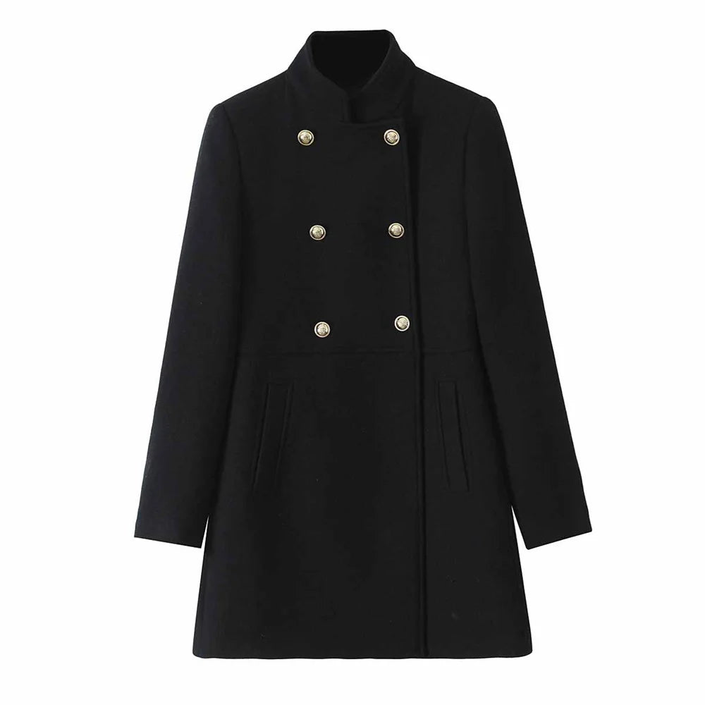 Women's Overlapping Trench Coat