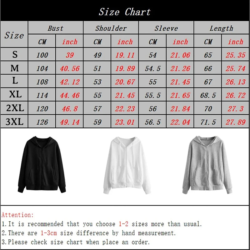 Unisex Blank Zip Up Hoodie