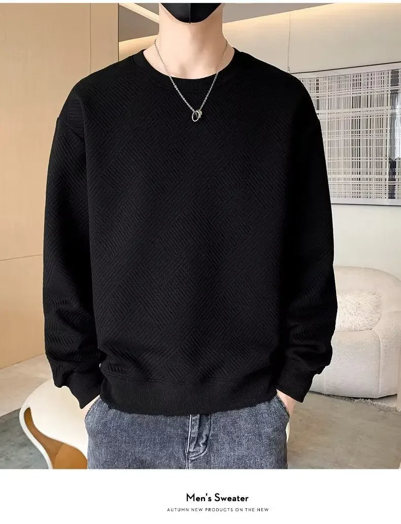 Men's Textured Crewneck