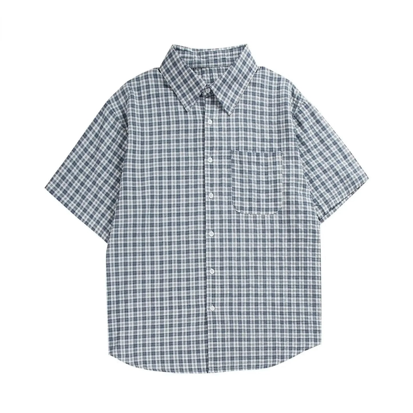 Men's Short Sleeve Plaid T-Shirt