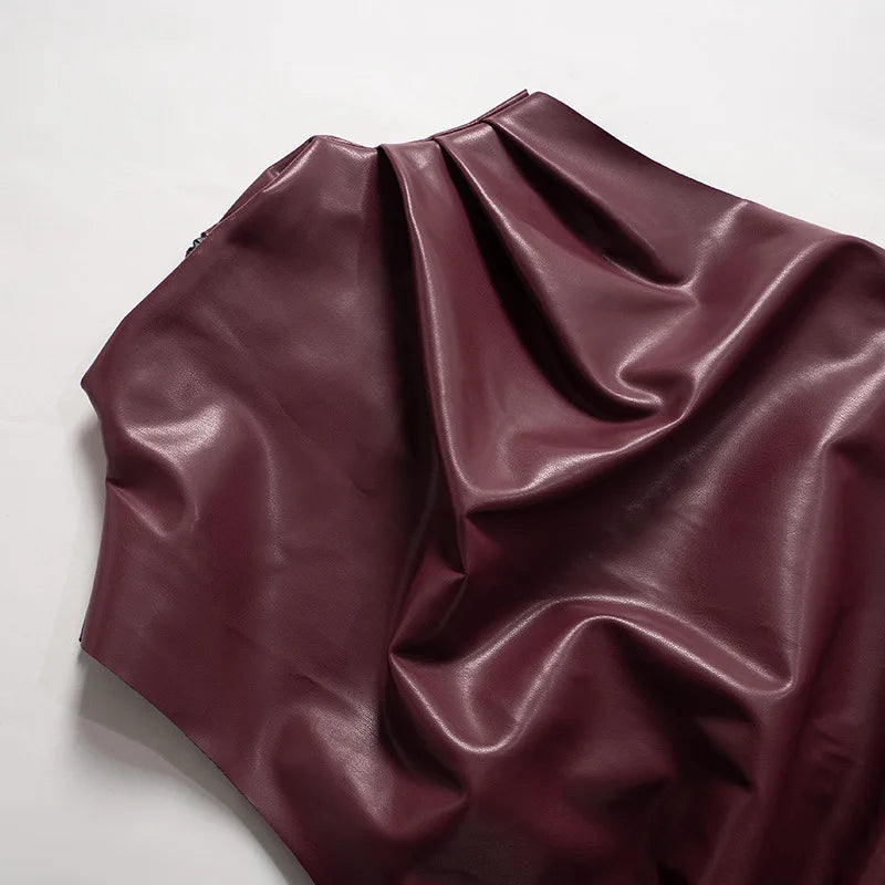 Women's Sleeveless High Collar Shiny Top