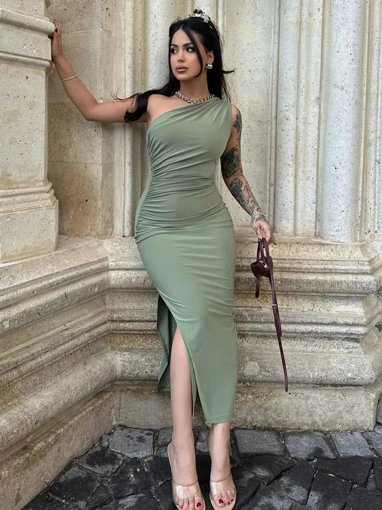 Women's Sleeveless Backless Long Slim Dress