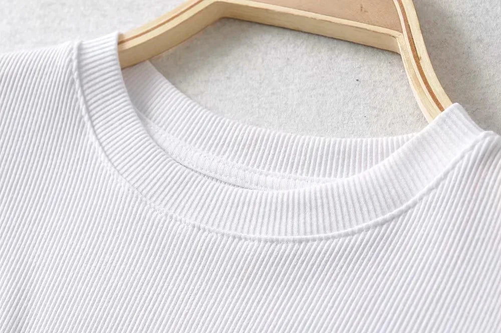 Women's Short-sleeve Crop Top T-shirt