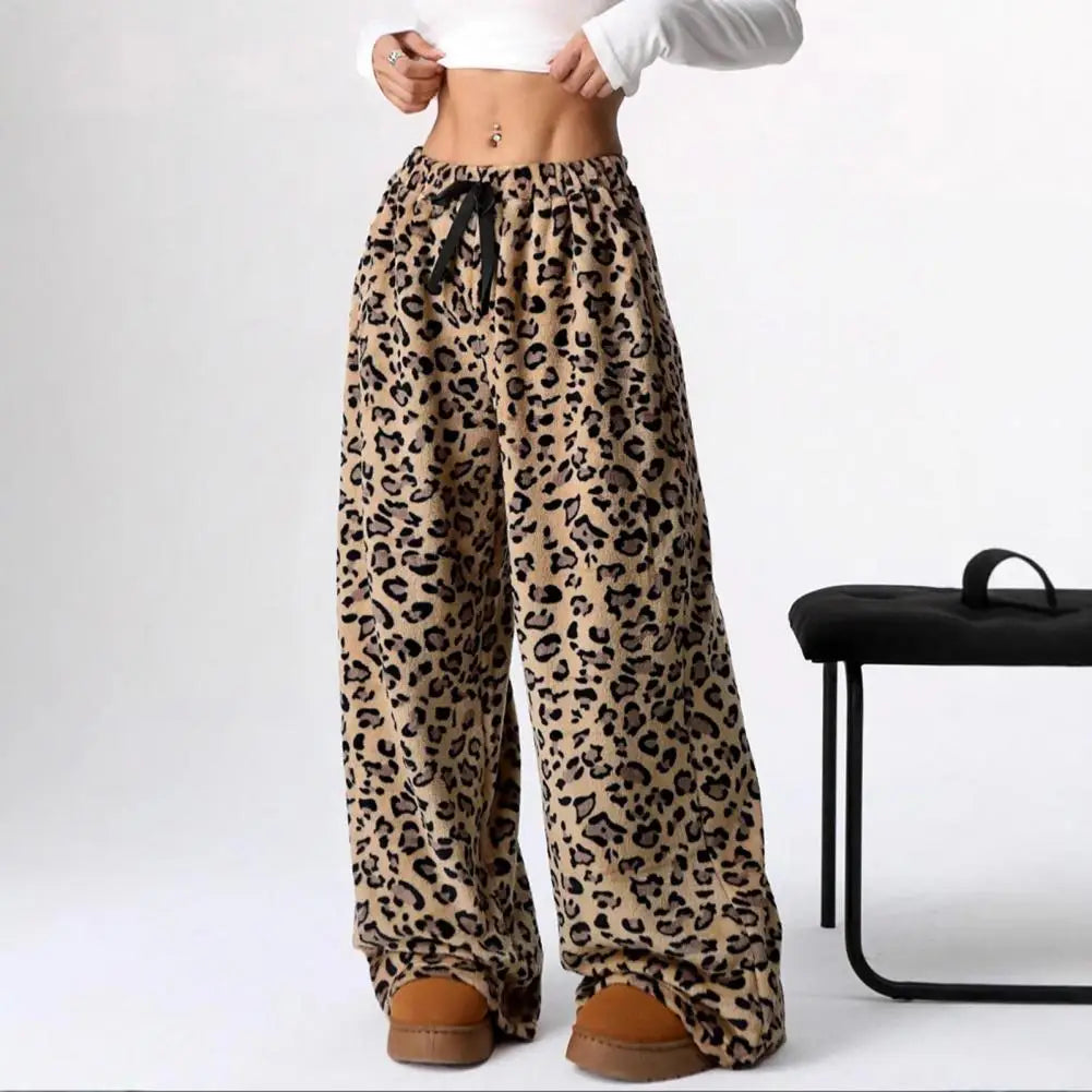 Women's Leopard Print High Waist Pants