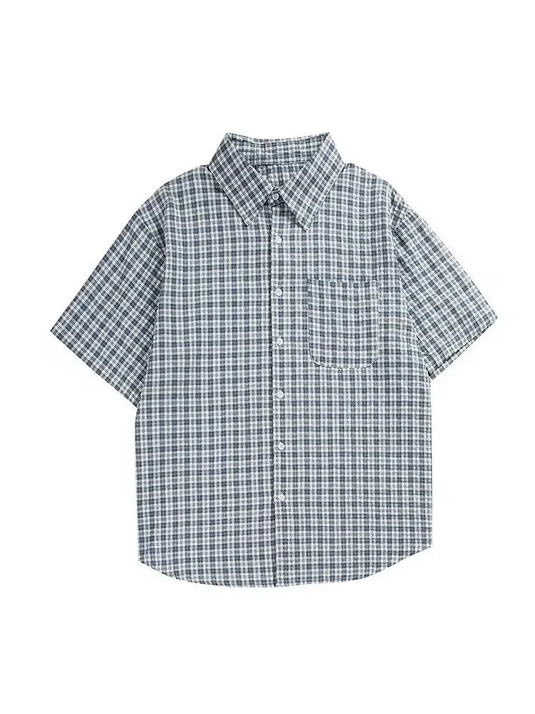 Men's Short Sleeve Plaid T-Shirt