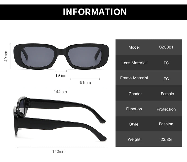 Rectangle Fashion Sunglasses