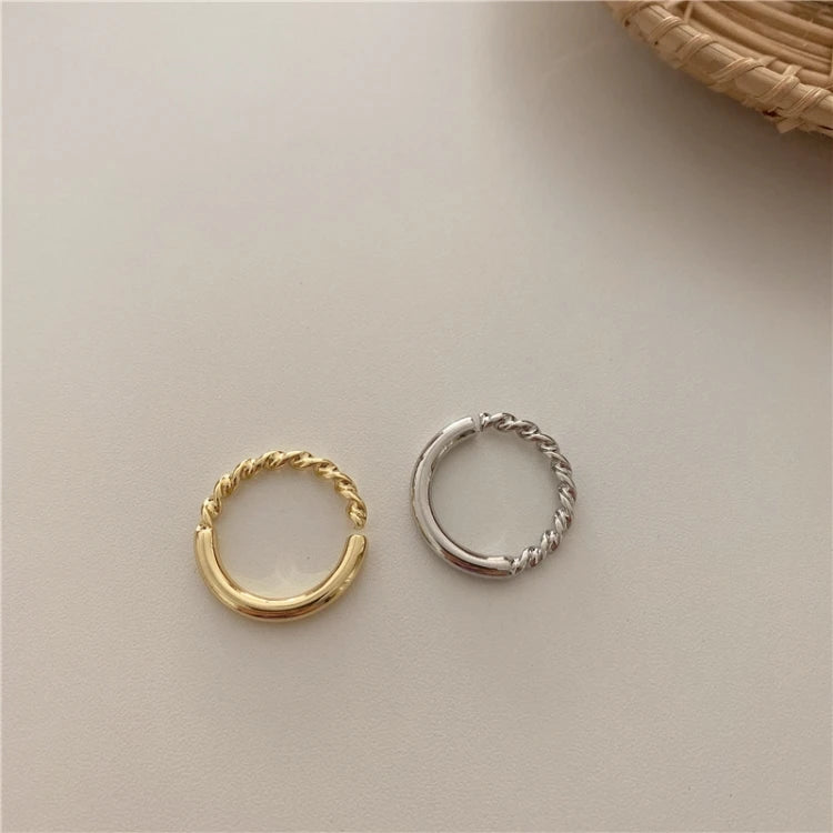 Thick Chain Braided Ring
