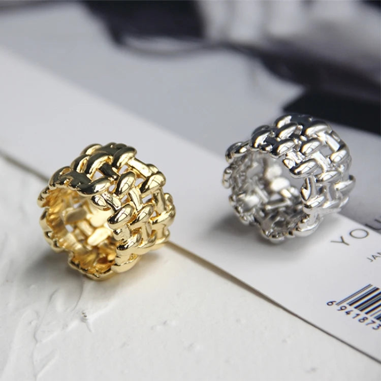 Thick Chain Braided Ring
