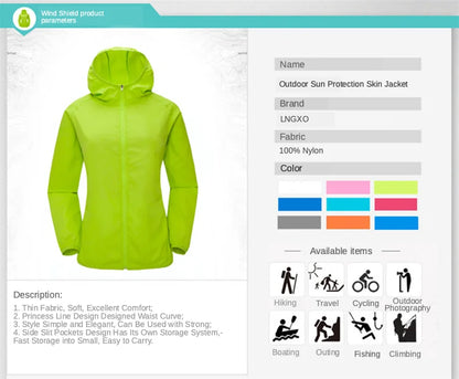 Unisex Waterproof Rainjacket