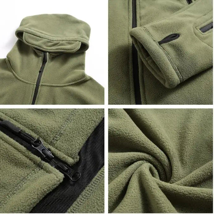 Men's Multi Pocket Zip Up Fleece