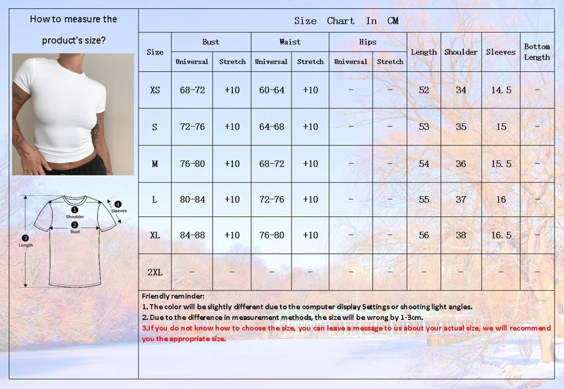 Woman Slim Fit Short Sleeve Crop Top