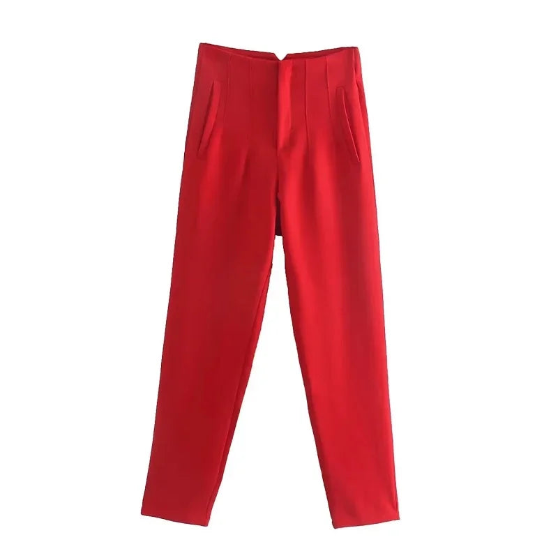 Women's High Waist Office Pants