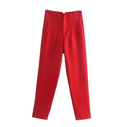 Women's High Waist Office Pants