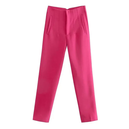 Women's High Waist Office Pants