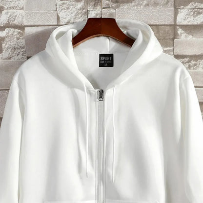 Unisex Blank Zip Up Hoodie