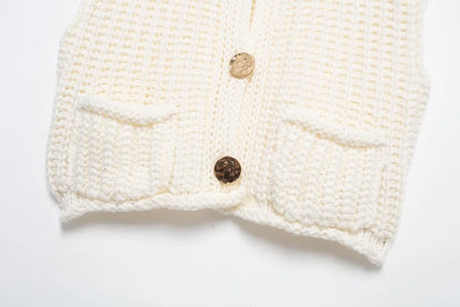 Women's Button Up Sweater Vest