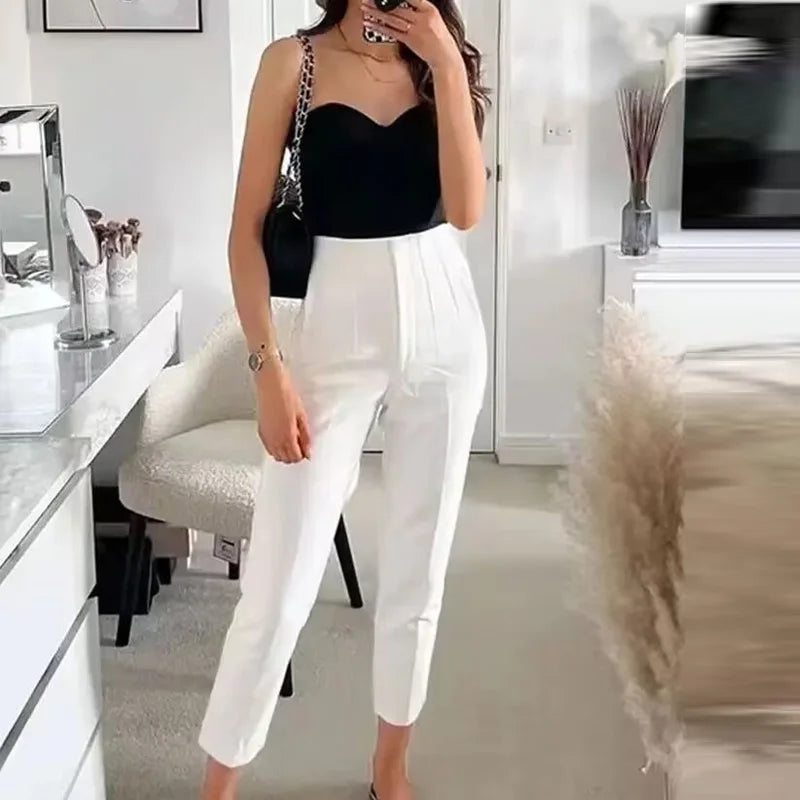 Women's High Waist Office Pants