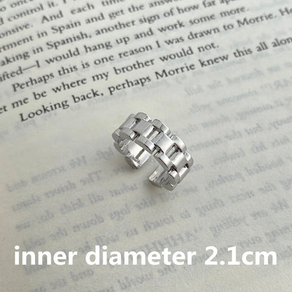 Thick Chain Braided Ring