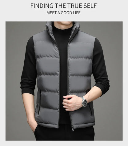 Men's Collared Puffer Vest