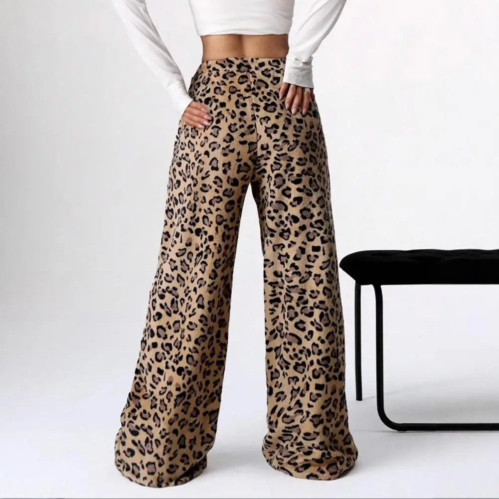 Women's Leopard Print High Waist Pants