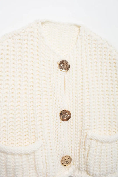 Women's Button Up Sweater Vest