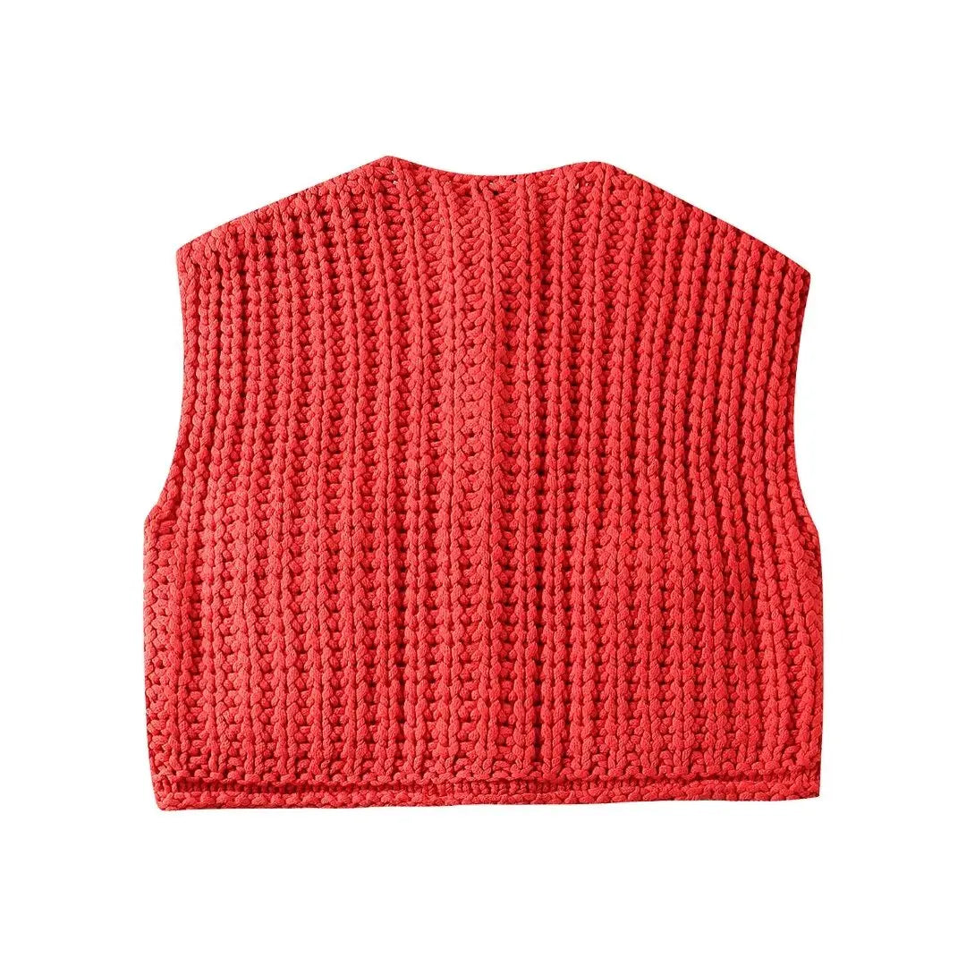 Women's Button Up Sweater Vest