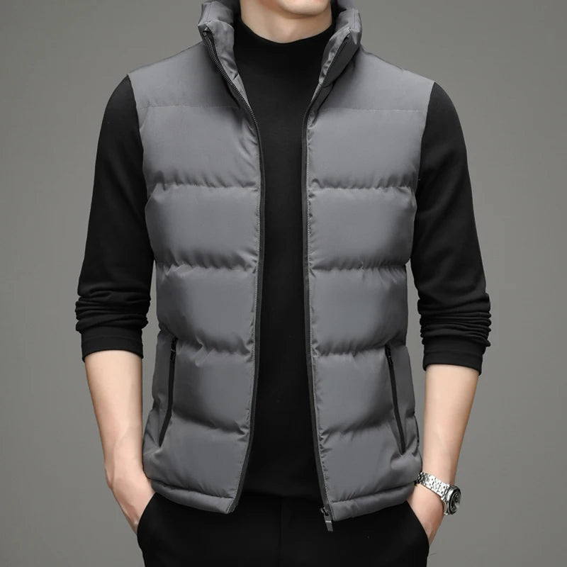 Men's Collared Puffer Vest