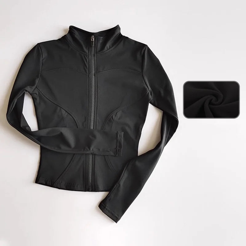 Women's Long Sleeved Zip Up Jacket