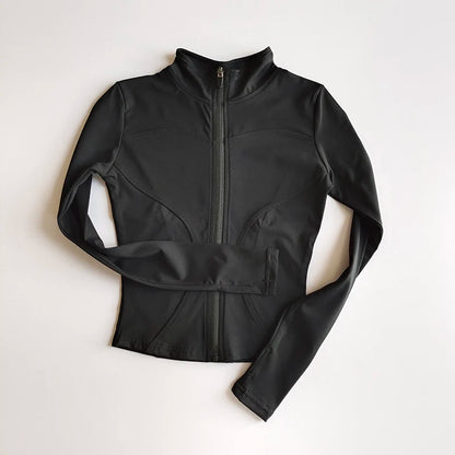 Women's Long Sleeved Zip Up Jacket