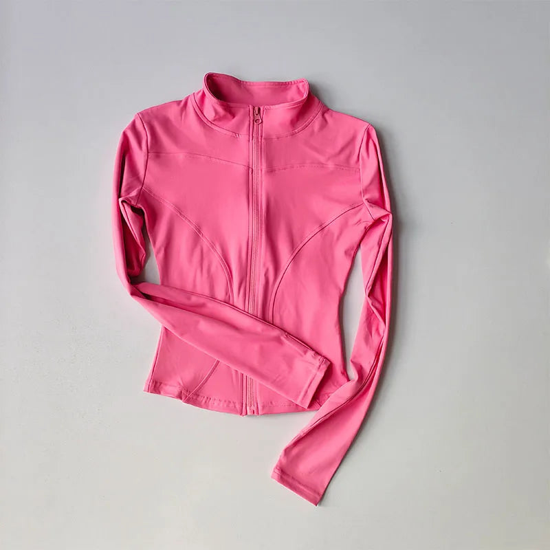 Women's Long Sleeved Zip Up Jacket