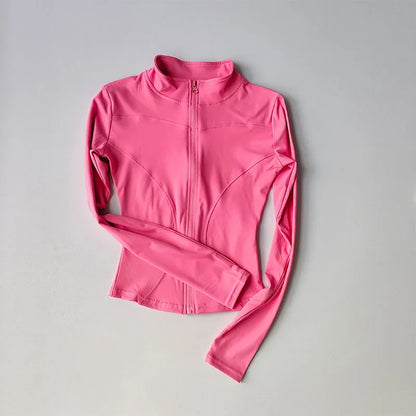 Women's Long Sleeved Zip Up Jacket