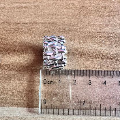 Thick Chain Braided Ring