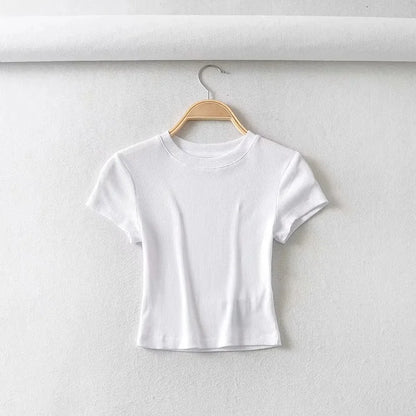 Women's Short-sleeve Crop Top T-shirt