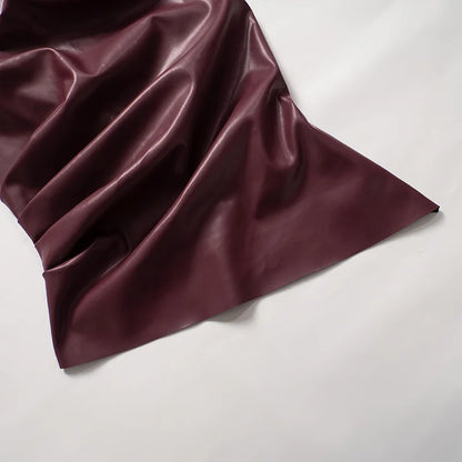 Women's Sleeveless High Collar Shiny Top